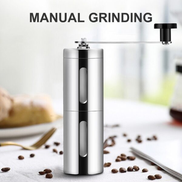 Portable Manual Coffee Grinder with Adjustable Ceramic Precision